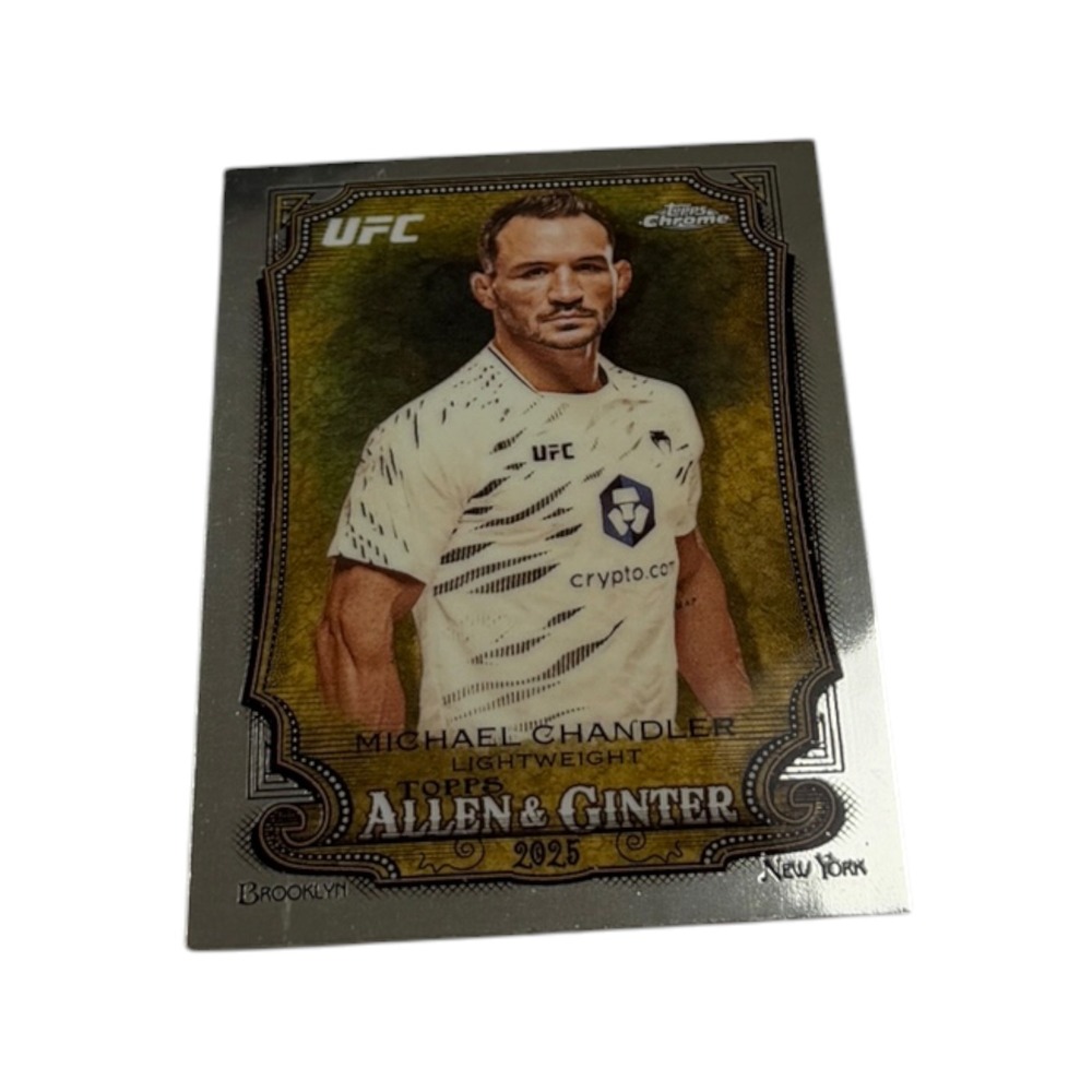 2025 Topps Chrome Allen & Ginter Michael Chandler UFC AG-2 Lightweight Silver